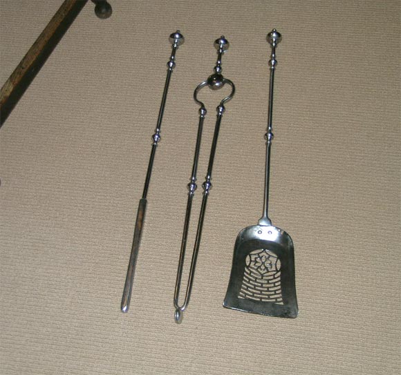 set of English fire tools