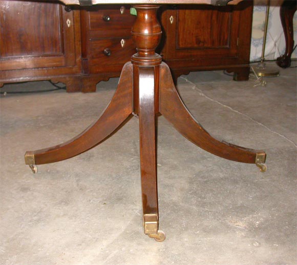Campaign Style Teak Drum Table