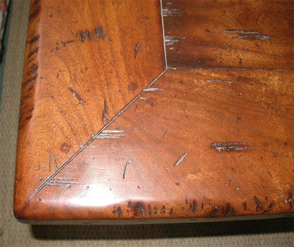 Contemporary Walnut Trestle Style Dining Table