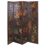 Antique Leather Screen