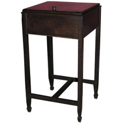 Antique Edwardian lift top table