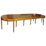 CONTINENTAL 19th CENTURY NEOCLASSIC BIRCH DINING TABLE