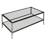 Chrome base coffee table