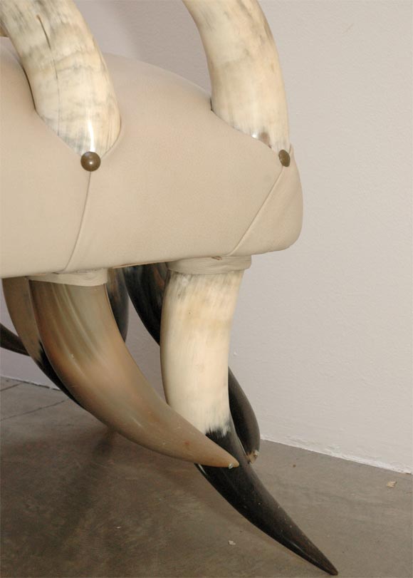 Leather Horn Armchair
