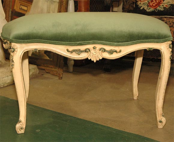 C.1940 Hand Carved Stool/Bench
