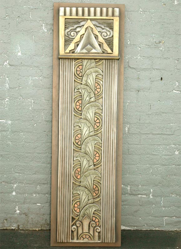 Art Deco Movie Theater Wall Plaques For Sale at 1stdibs