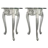 100% Recycled Cast Alumimun Louis Side Tables by Johnston- Ready