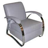 Chrome Lounge Chair by Salvatore Bavalaqua for McKay