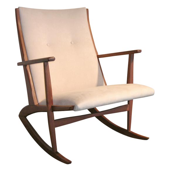 "Kubus" Rocker in Teak by Georg Jensen