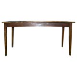 Vintage Tintop table with tapered legs