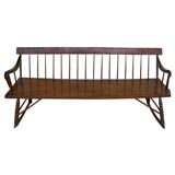 Pine Rocker Bench-windsor style