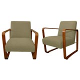 Rare Pair of  Club Chairs by Edward Wormley for Dunbar
