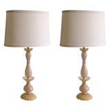 Pair of Murano Fratelli Toso Lamps