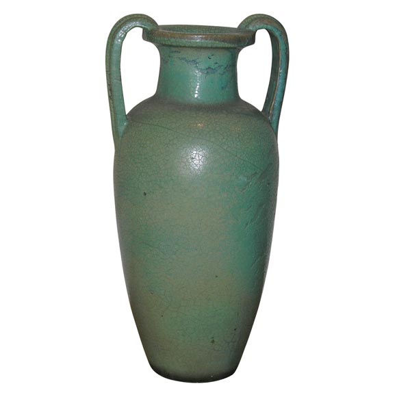 A Two Handled Galloway Ceramic Floor Urn.