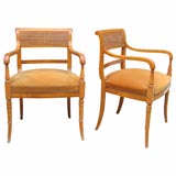 Two Sycamore Armchairs