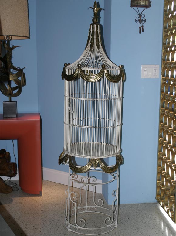 Spectacular  Iron & Brass Bird Cage