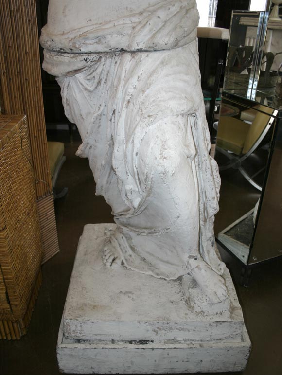 Mid-20th Century Huge Plaster Roman Figure