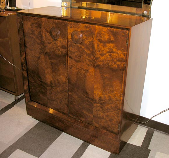 Paldao & Acacia Burl Cabinet by Gilbert Rohde for Herman Miller