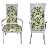 Set of Six Lacquered Dining Chairs