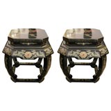 PR /CHINOISERIE  SIDETABLES OR ( STOOLS)