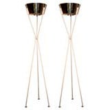 A Pair of Stylish "Tripod" Floor Lamps