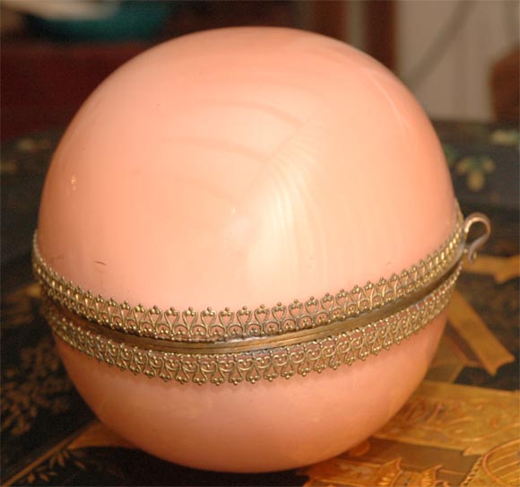 French Case Glass Oval Box