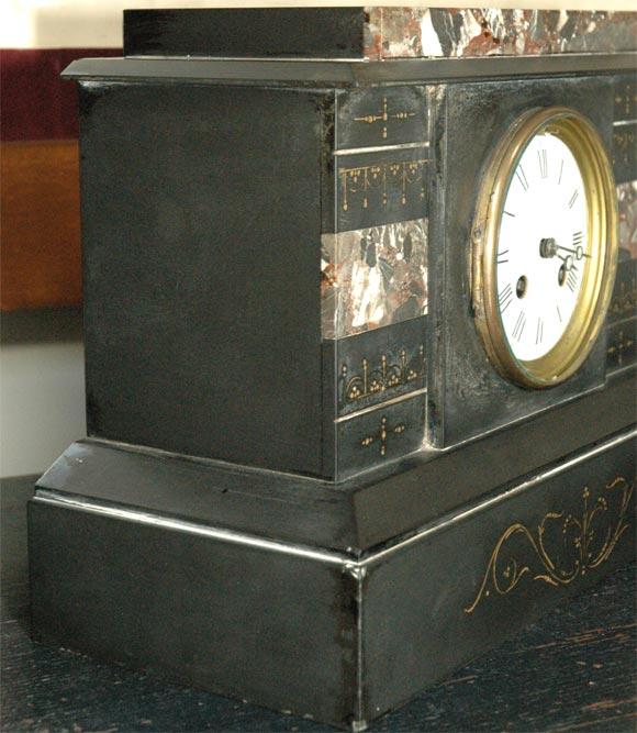 19th Century French Marble Clock 3