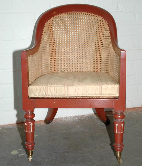 Pair of Hand Caned Scoop Back Chairs