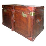 Antique LEATHER TRUNK