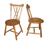 Pair of Folk Art Children's Chairs