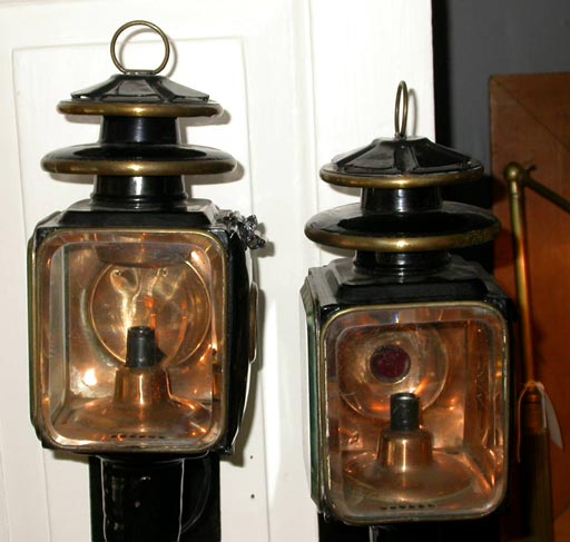 copper carriage lights