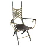 An Italian  Sculptural Arm Chair signed A. Marconetti