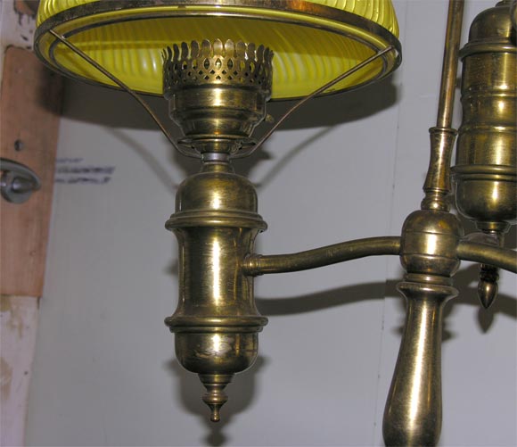 Mid-20th Century Brass student lamp