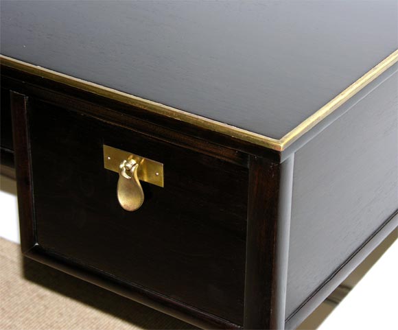 Mid-20th Century An Imperial Grand Rapids Mahogany Desk.