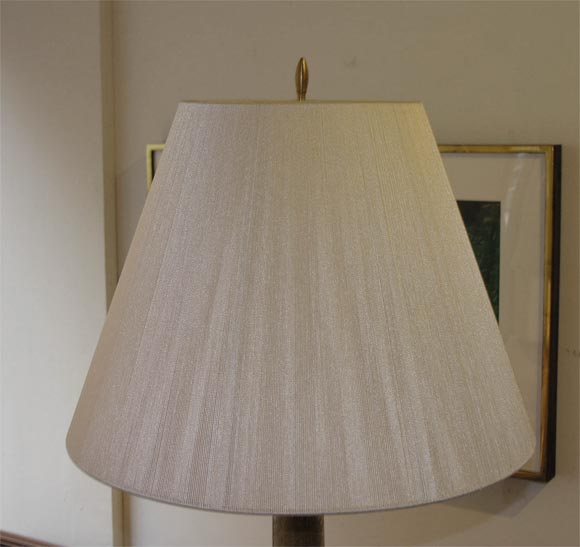 One Crackled Glass Lamp For Sale 2