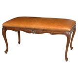 Antique Fruitwood Bench