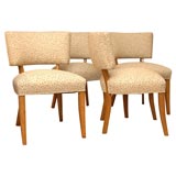 set of four Mid-Century Style Klismos Side Chairs