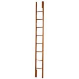 Charming Walnut  George III Library Ladder/ Pole