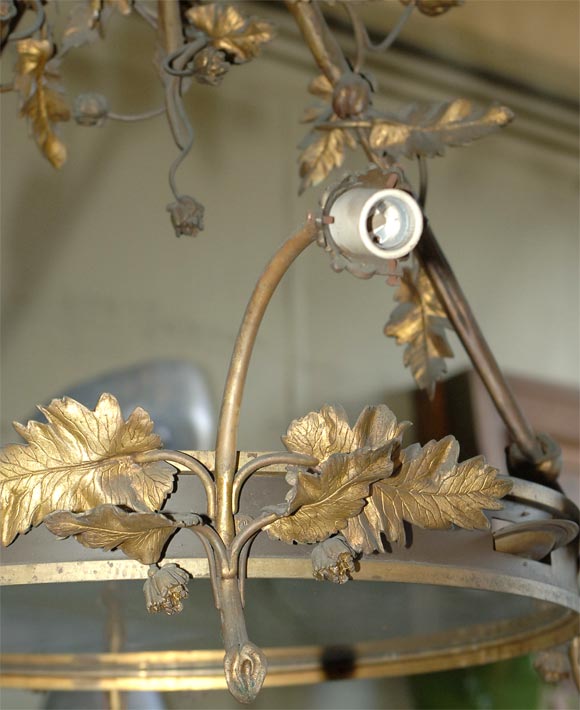 Bronze  Gilded Chandelier For Sale 1