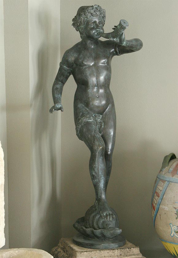 Pan Fountain with Plinth