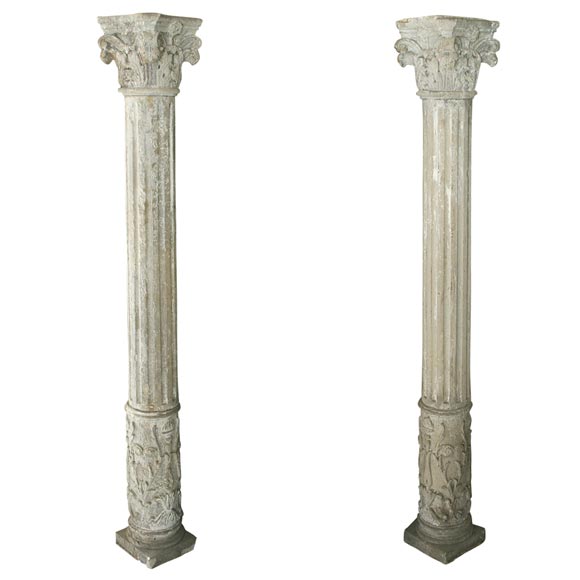 Pair of French Columns For Sale