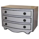 Pair of Painted Bow front Chests