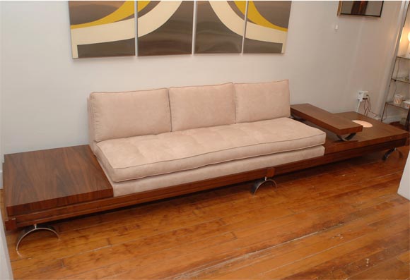 American Paul Tuttle Designed Architectural Sofa