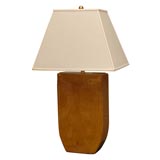 Chinese Ochre Glazed Lamp