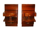 Pair of rosewood night tables