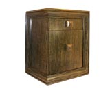 Pair of Signed James Mont Limed Oak Side Tables