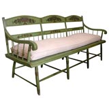 Antique 19th century painted bench
