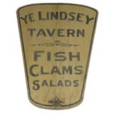 Antique 1870's Old Maine Tavern Sign