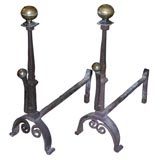 Pair of 17th century Italian andirons
