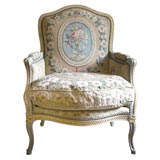 Pair of Napoleon III Aubusson Bergeres